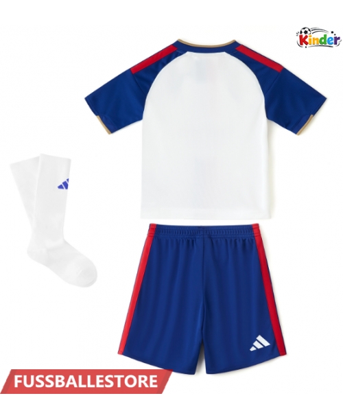 Günstige Olympique Lyonnais Heimtrikotsatz Kinder 2026-27 Kurzarm (+ Kurze Hosen)
